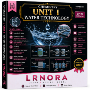 Unit 1 – WATER TECHNOLOGY
