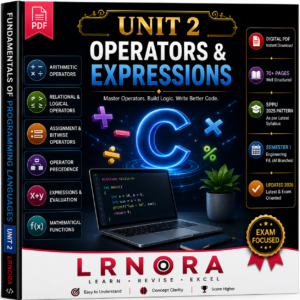 UNIT 2 – OPERATORS AND EXPRESSIONS
