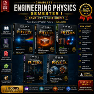 Complete Engineering Physics Semester 1 – 5 Unit Digital PDF Bundle | SPPU 2024 Pattern | Exam-Focused Notes