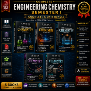 Complete Engineering Chemistry Semester 1 – 5 Unit Digital PDF Bundle | SPPU 2024 Pattern | Exam-Focused Notes