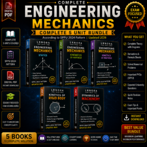 Complete Engineering Mechanics – Semester 1 | 5 Unit Digital PDF Bundle | SPPU 2024 Pattern | Exam-Focused Notes